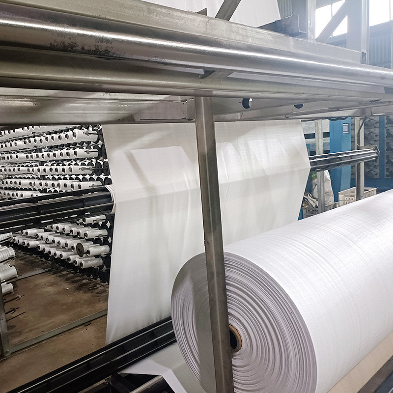 Big Bag PP Woven Sack Fabric , 60-220GSM Polypropylene Woven Fabric Roll